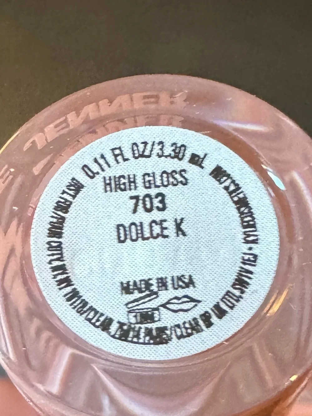 Kylie By Kylie Jenner High Gloss -703 Dolce K- NIB full size